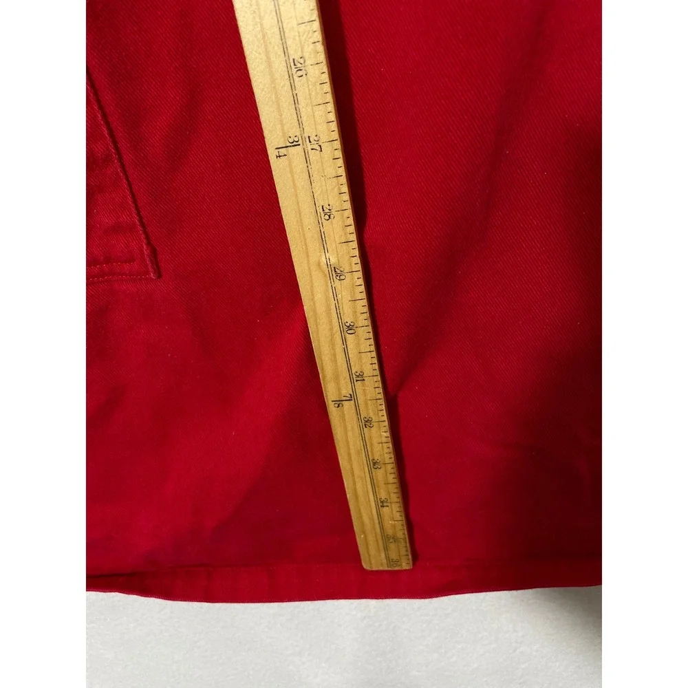 KitchenAid Bib Apron Unisex One Size Red Excellent Embroidered Logo Pockets‎